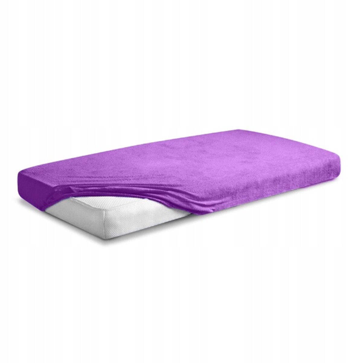 Frote Laken met Elastiek 90x200cm - Premium Kwaliteit Paars