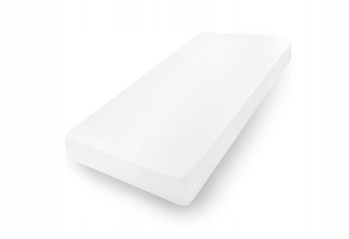 Jersey hoeslaken met elastiek 180/190x190/200 cm Premium Wit