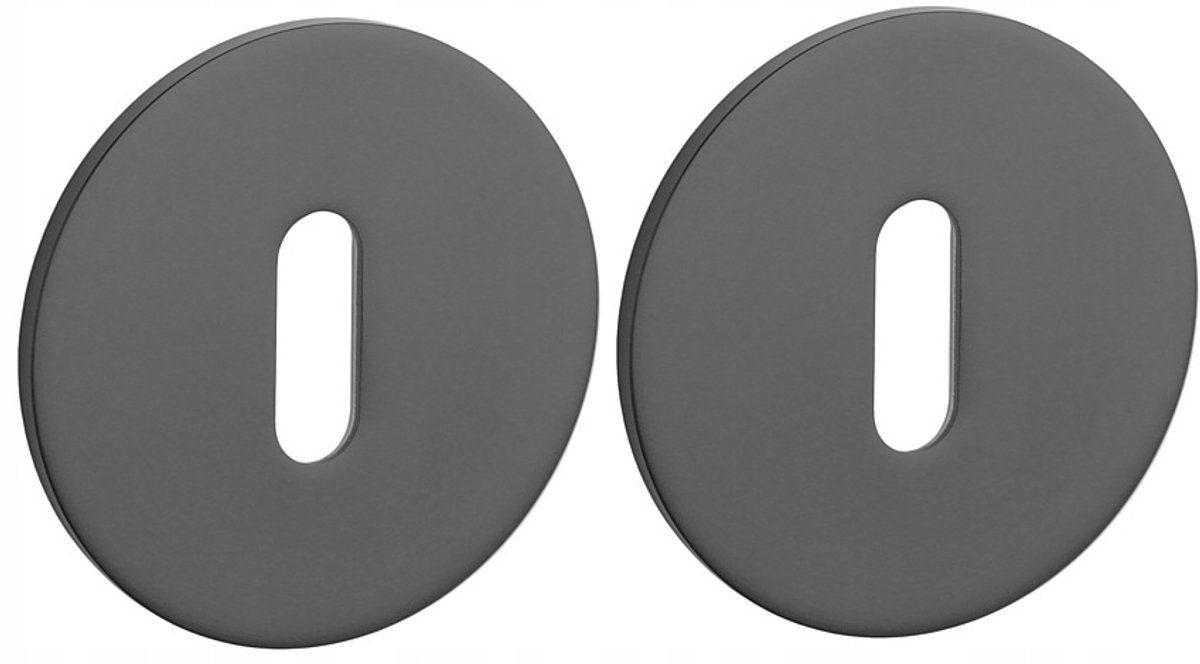 STERK Rozettenset OVAL 1710 Ultra Slim Mat Zwart 3mm