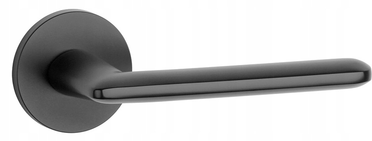 AVA Slim Deurkruk Rond Mat Zwart 7mm Rozet