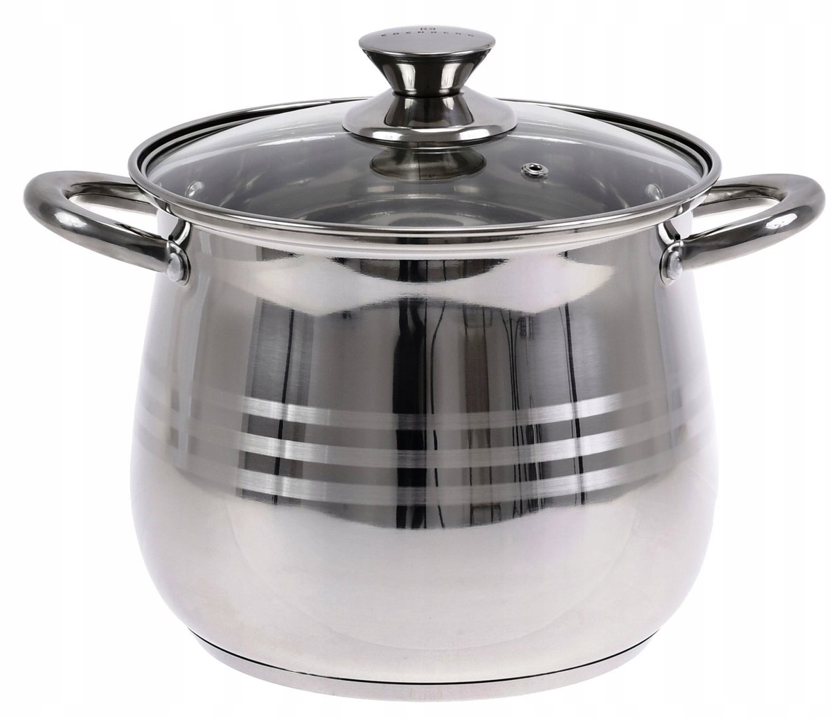 Edenberg Kookpan 4L RVS 18cm met Deksel - Geschikt voor Inductie