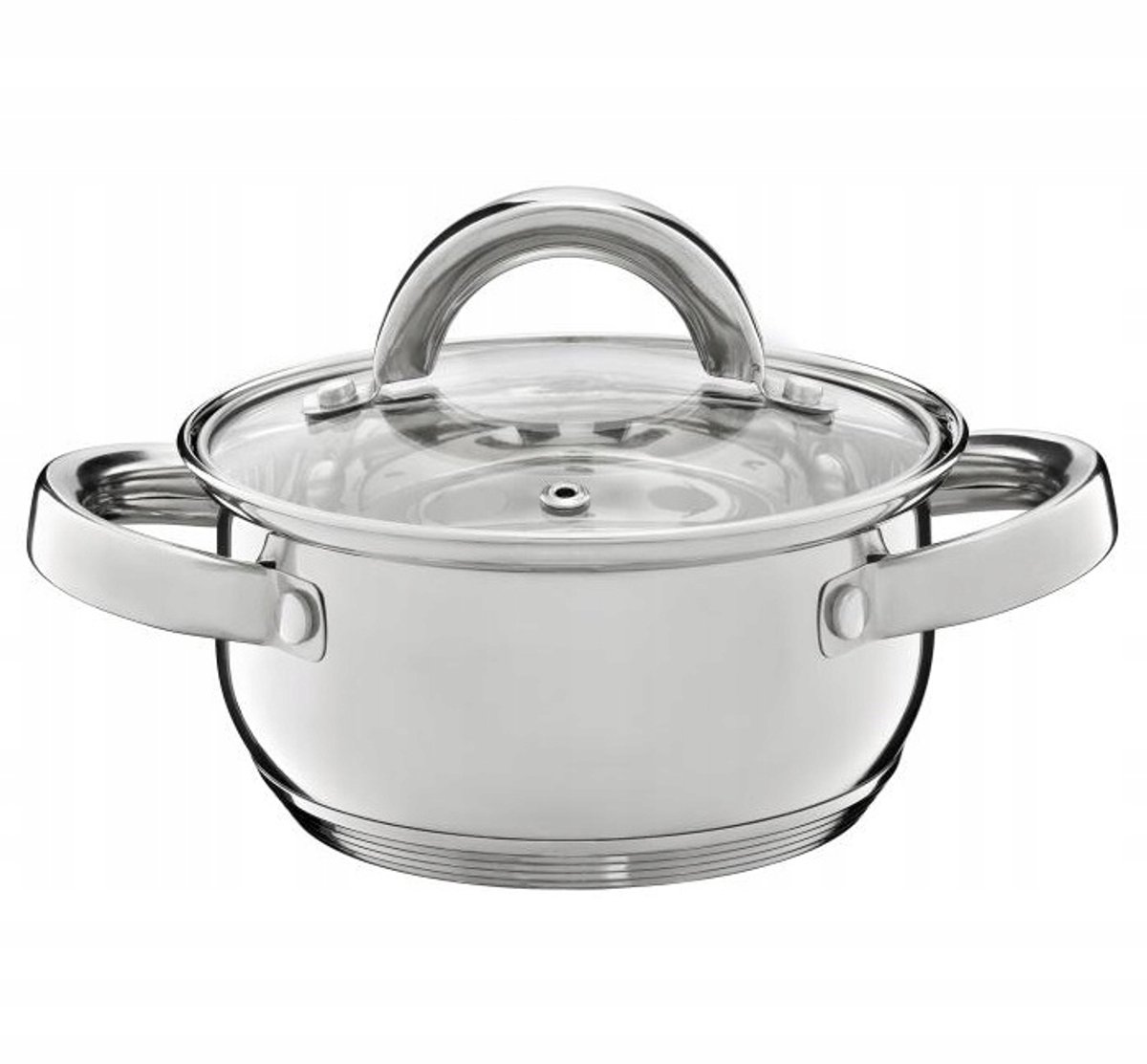 Ambition Berry Stalen Pannetje met Maatstreep - 14 cm, 1.1L