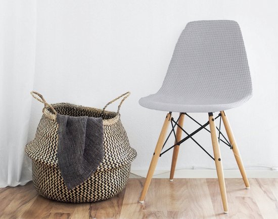 Hoes voor Scandinavische Stoel - Jasgrijs Jacquard