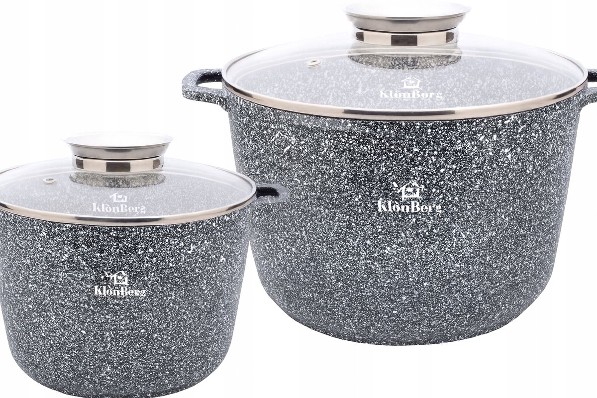 KlönBerg KB-3910 Marmite-set 4-delig, inductie, marmercoating