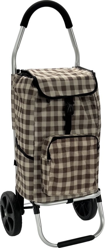 Grote boodschappentrolley 4 wielen bordeaux Rolser | Stuivenga Lederwaren Delft