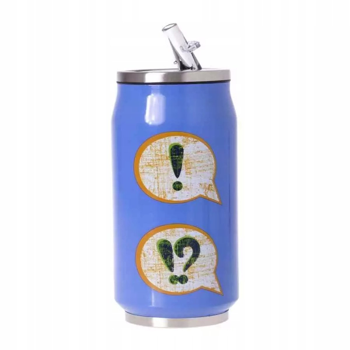 RVS Thermosbeker 350ml Blauw - Dubbelwandig & Lekvrij