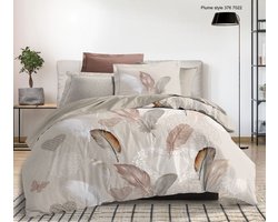 Dekbedovertrek 100% Katoen Premium - 200 x 200(220)cm - Tweepersoons - Plume Style