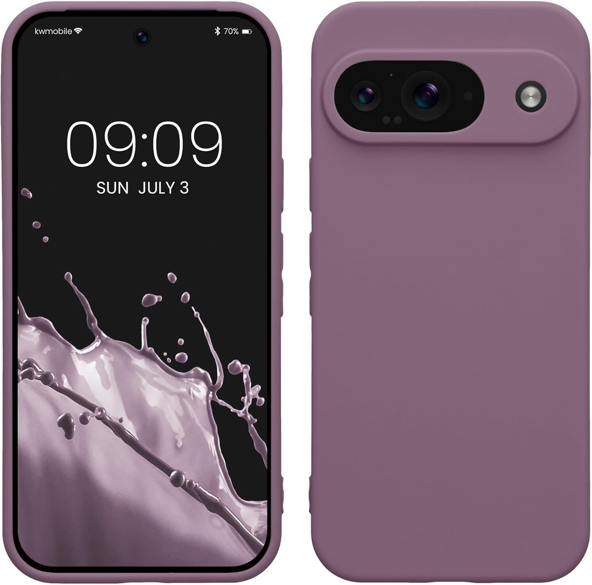 Flexibele TPU telefoonhoes voor Google Pixel 9 - Antislip smartphone case in Bleke iris