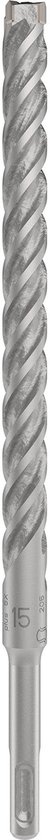 SDS plus-5X hamerboor met 15 mm doorsnee en gedraaide spiraal.