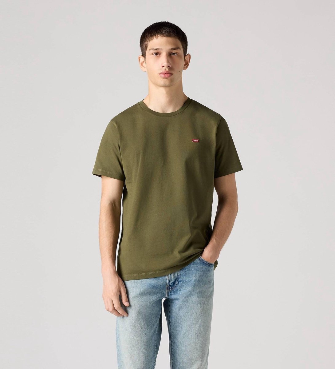 Levi’s T-shirt Original Donkergroen – Heren Casual T-shirts