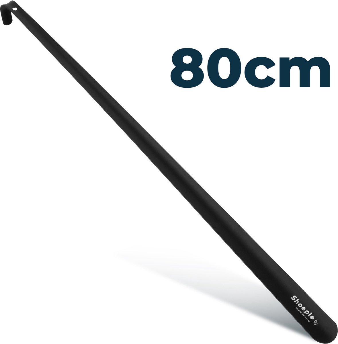 Shoeple Schoenlepel Lang (80cm) - RVS Duurzaam en extra sterk - Zwart