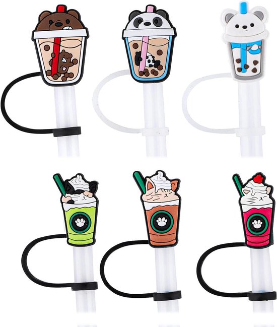 6-pack vervangende rietjes voor Stanley Cup-accessoires, compatibel