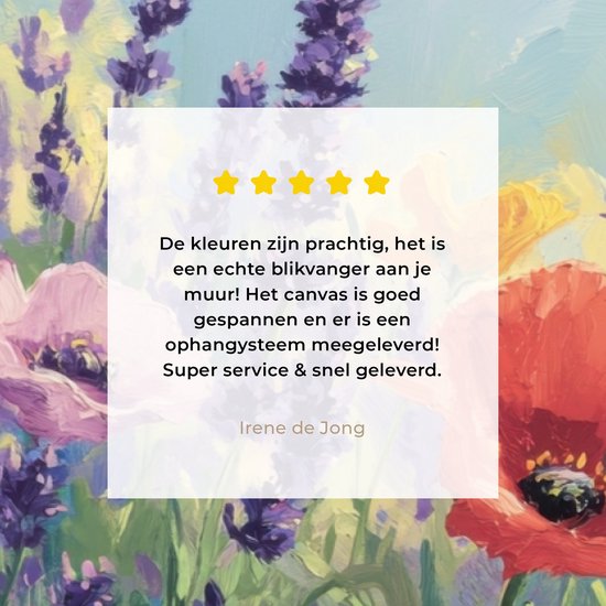 Canvas schilderij 160x80 cm - Exclusieve wanddecoratie Weide - Bloemen - Kleurrijk - Muurdecoratie woonkamer - Slaapkamer decoratie - Kamer accessoires - Schilderijen op canvas