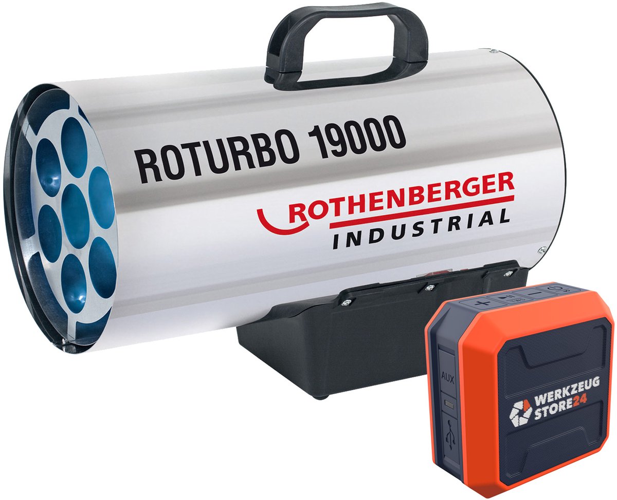 ROTHENBERGER Industrieel warmtepistool ROTURBO 19000 met piëzo in...