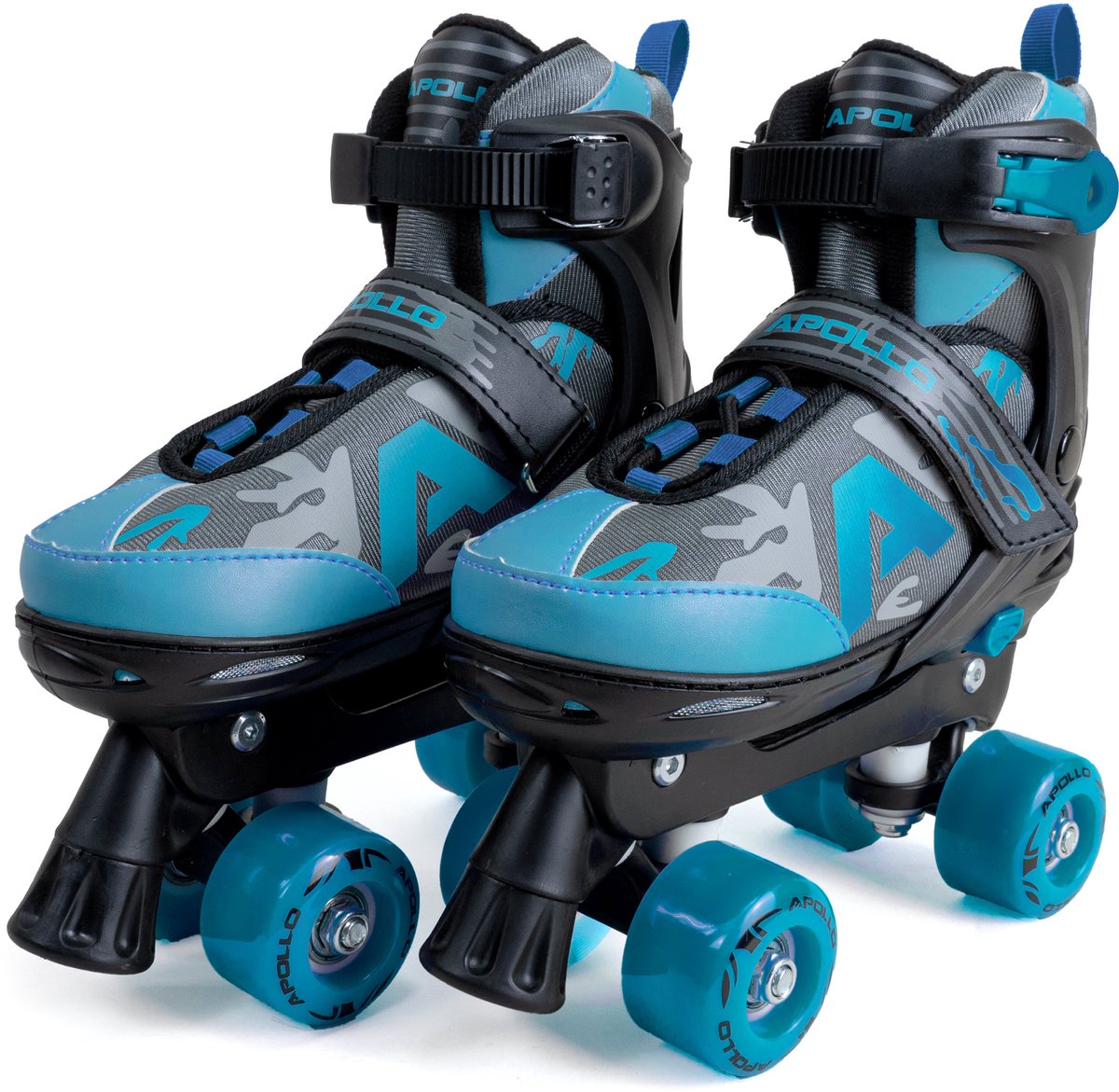 Apollo Champion Verstelbare Quad Skate – verstelbare rolschaatsen voor kinderen, comfortabele, in maat verstelbare LED-rolschaatsen, voor meisjes en jongens, maten 31 – 42