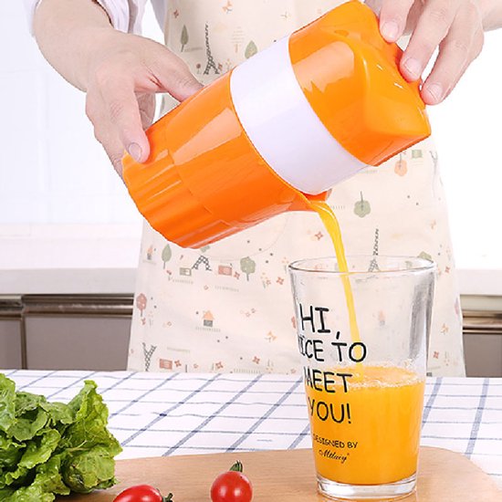 Handmatige sapcentrifuge voor thuis, sapfles, citruspers, handpersbeker van Merkloos — afbeelding 3