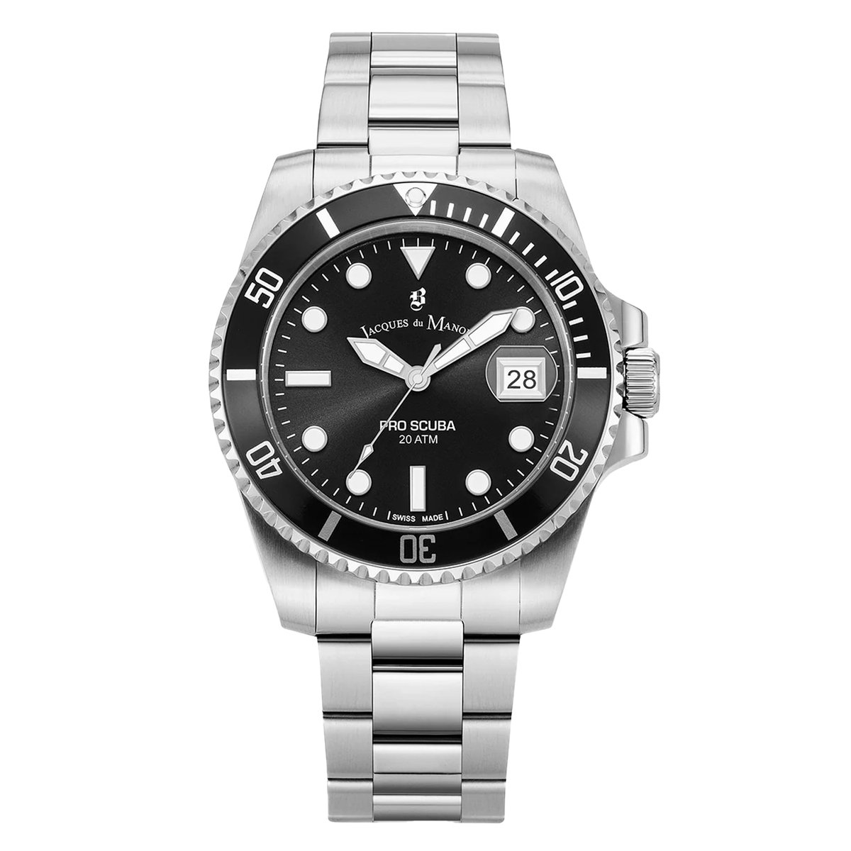 Jacques du Manoir Pro Scuba 43 JWG02801 - Herenhorloge - Ø 43 MM