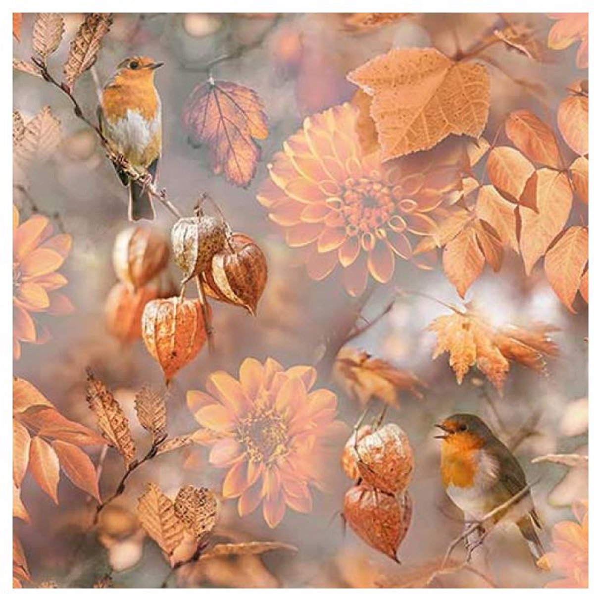 Ambiente Servetten Orange autumn 33cm