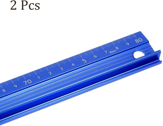Kozelo Verhoogde Grip Metalen Liniaal - [100cm