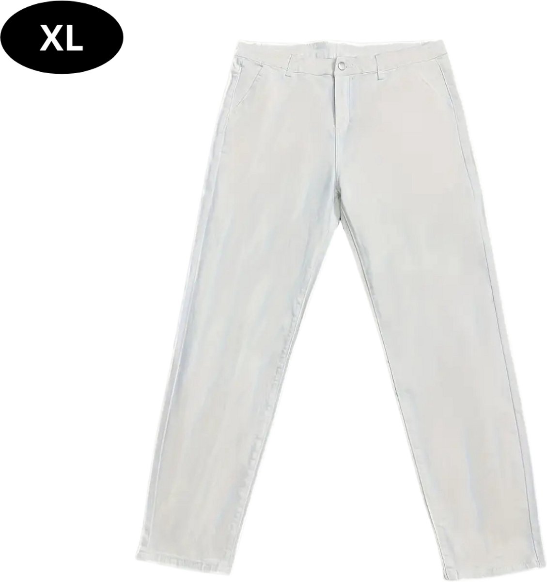 Bovista Lange Broek Heren Spijkerbroek Broeken Spijker Pants Jeans Trouser Stretch Straight Leg Wit