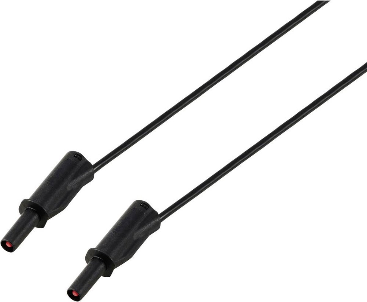 VOLTCRAFT MSB-532 Meetsnoer 4 mm 1 m zwart 2,5 mm²/m CAT IV 600 V 32 A