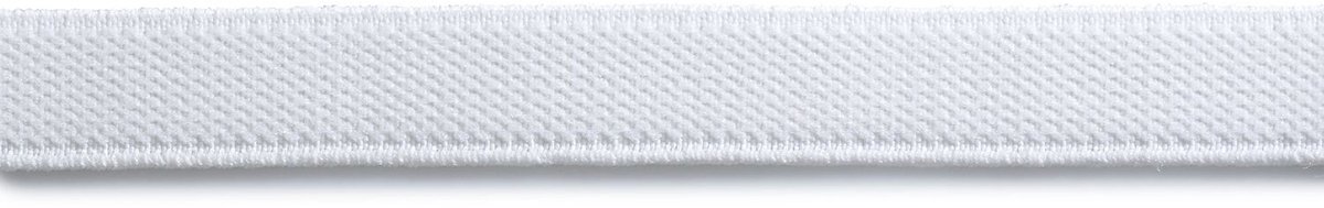 PRYM Veloursbandelastiek 15 mm wit 953091 - Elastiek - Prym
