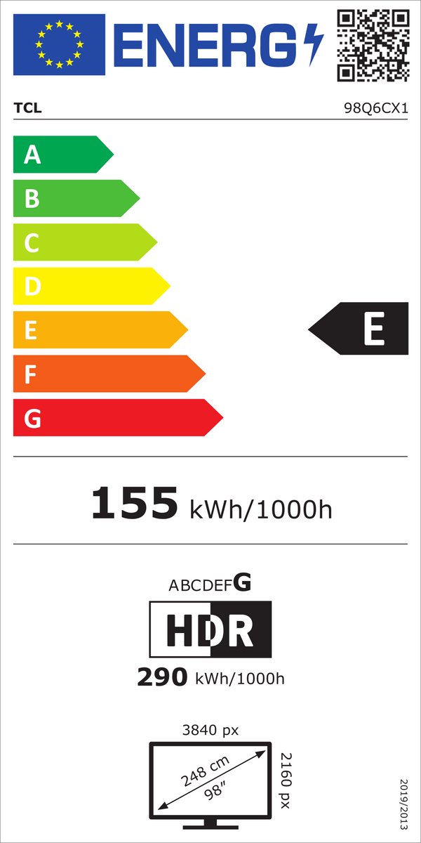 TCL 98Q6C 98 Inch 4K QD-MiniLED Televisie - afbeelding 2