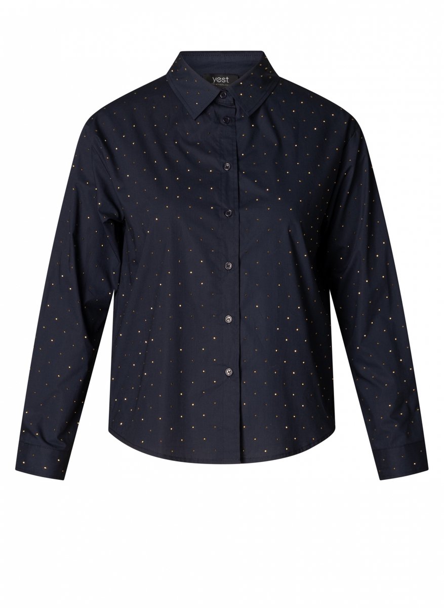 YEST CURVE Frances Tops - Dark Navy - maat 2(50)