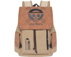 PQKL-Party One Piece Sac à dos - Anime Sac Cosplay Canvas College Bag Schulrucksack Mit Gedruckter Klappe Tagesrucksack