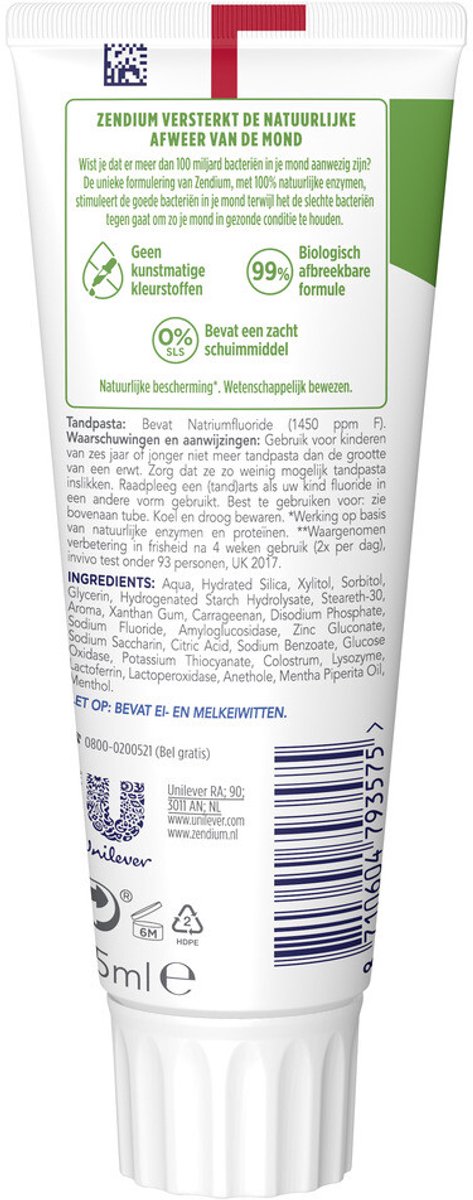 Bol.com Zendium Tandpasta Extra Fresh 75 ml aanbieding