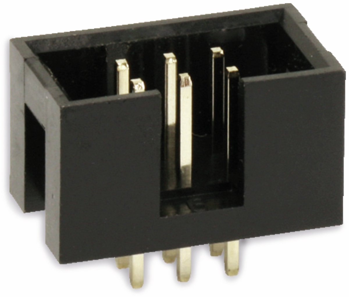 econ connect WS6G, DIN 41651, Zwart, Geelkoper, Polybutyleentereftalaat (PBT), Goud, Geelkoper, 500 V