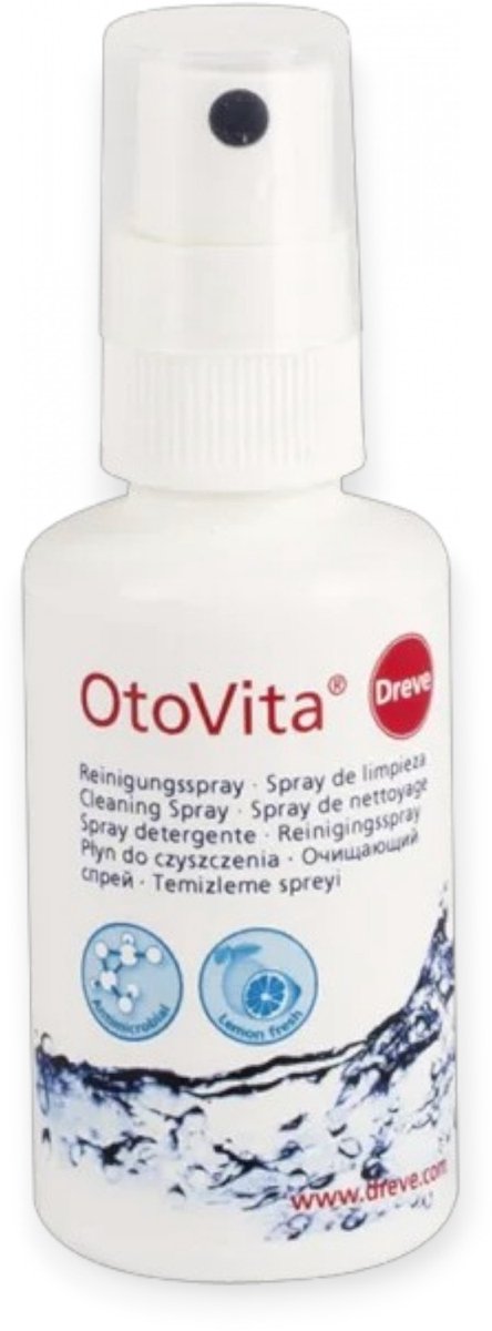 OtoVita Reinigingsspray 50 ml – Compacte hygiëne voor hoortoestellen en gehoorbeschermers