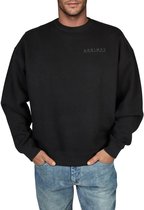 Pull homme DENIMFY DFKeno bequem Zwart 4XL Col rond Adultes