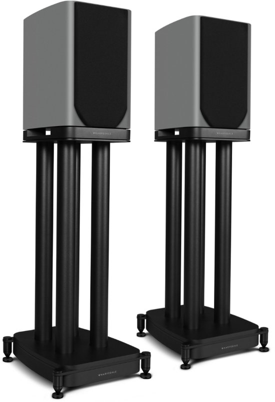 Wharfedale EVO 5.1 Boekenplank Speakers met stands - Hifi Stereo Set - Passieve Speaker - 2-Weg Luidsprekers - Grijs — afbeelding 2