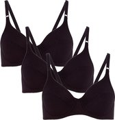 Bügel-BH Rock'n'Roll W (3-er Pack) Gemaakt van 100% katoen, comfortabel, vormgevend, niet gevoerd en zonder cups