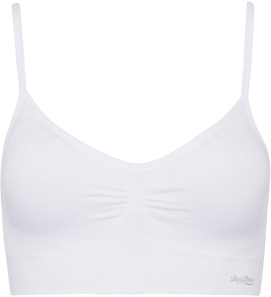 BeeDees Bustier Comfee Strap Top Met uitneembare cups en verstelbare bandjes wit