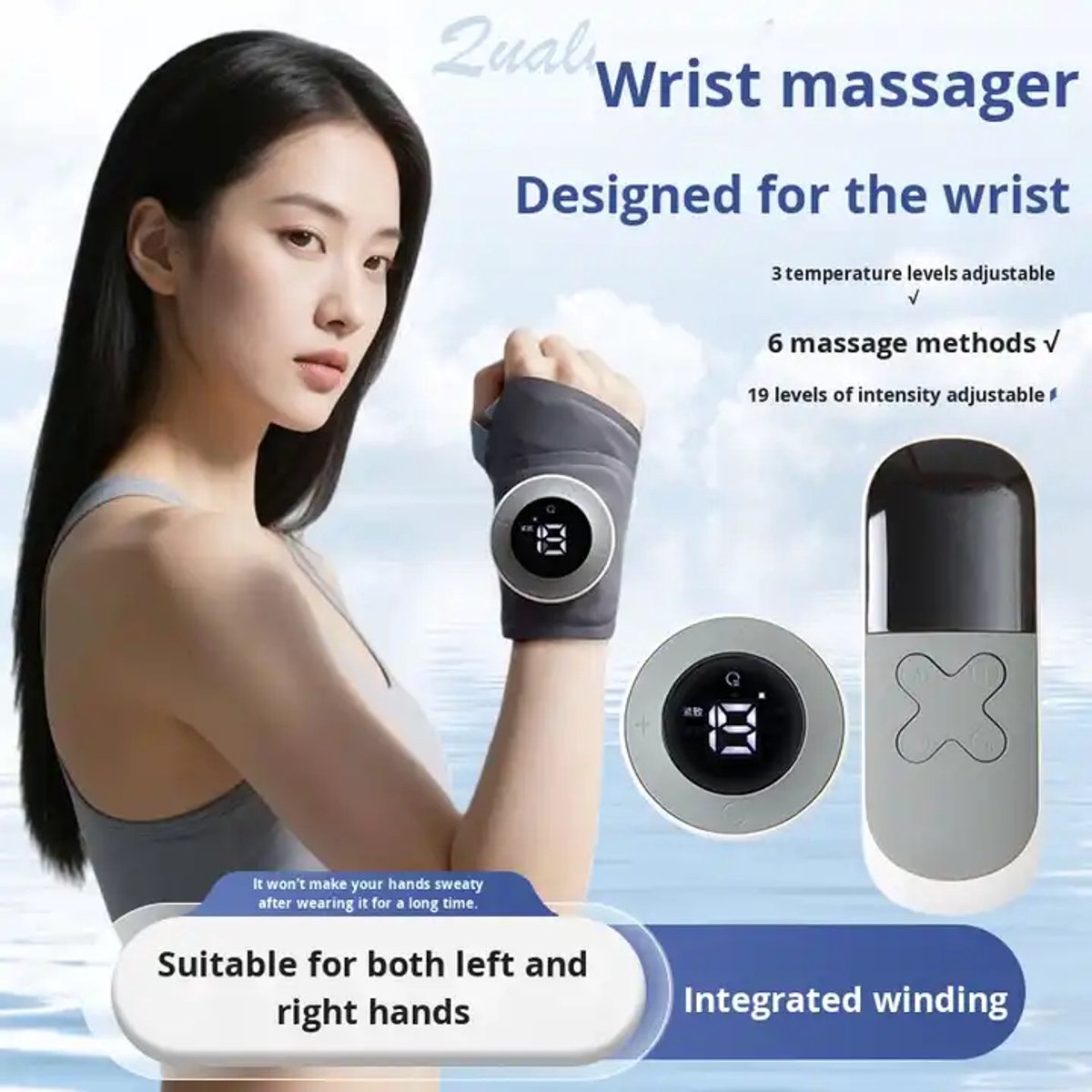 EMS Polsbrace met Verwarming & Massage – Tendon Sheath Support | Pijnverlichting & Herstel
