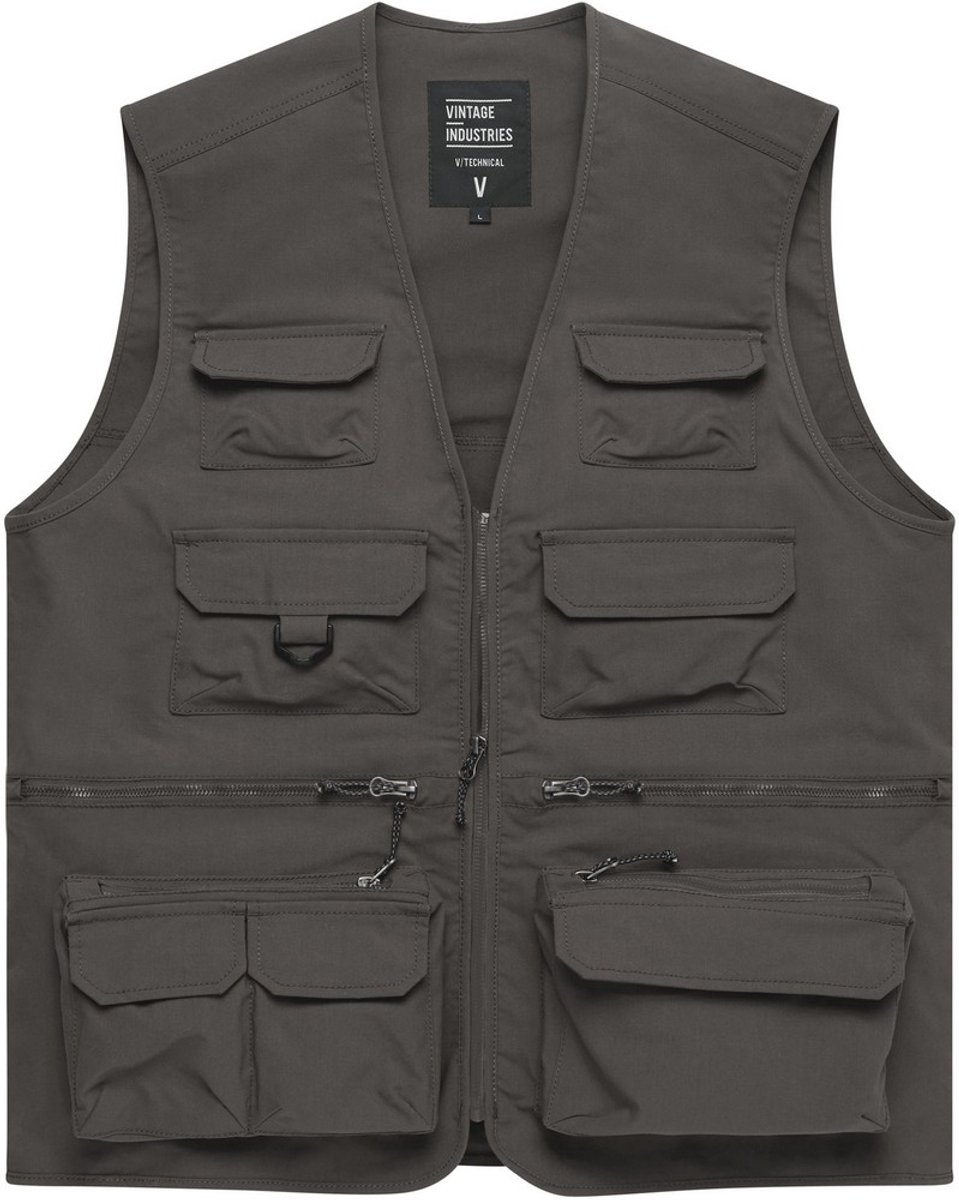 Vintage Industries Legend fishing vest taupe L