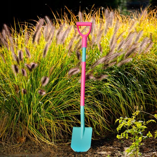Tuingereedschapsset, set van 4 voor dames - metalen spade, hark en hak, tuingereedschap, inclusief handschoenen - tuinset, tuingereedschap van Esschert Design — afbeelding 4