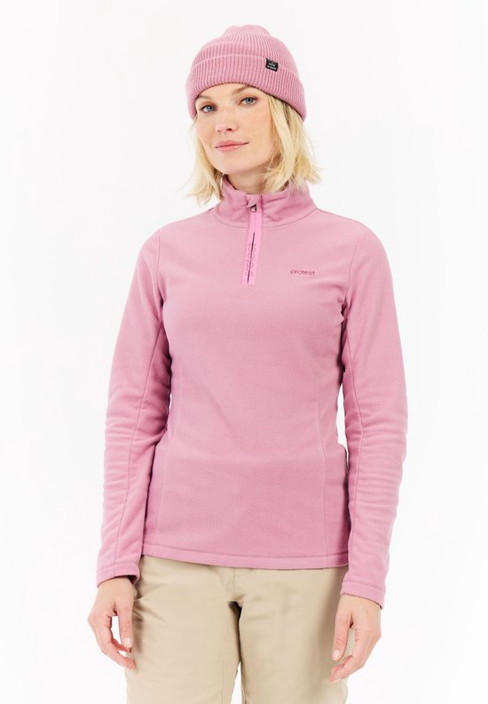 Protest Prtremutez - Skipully Femme - Manches Longues - Zip 1/4 - Pink Vintage