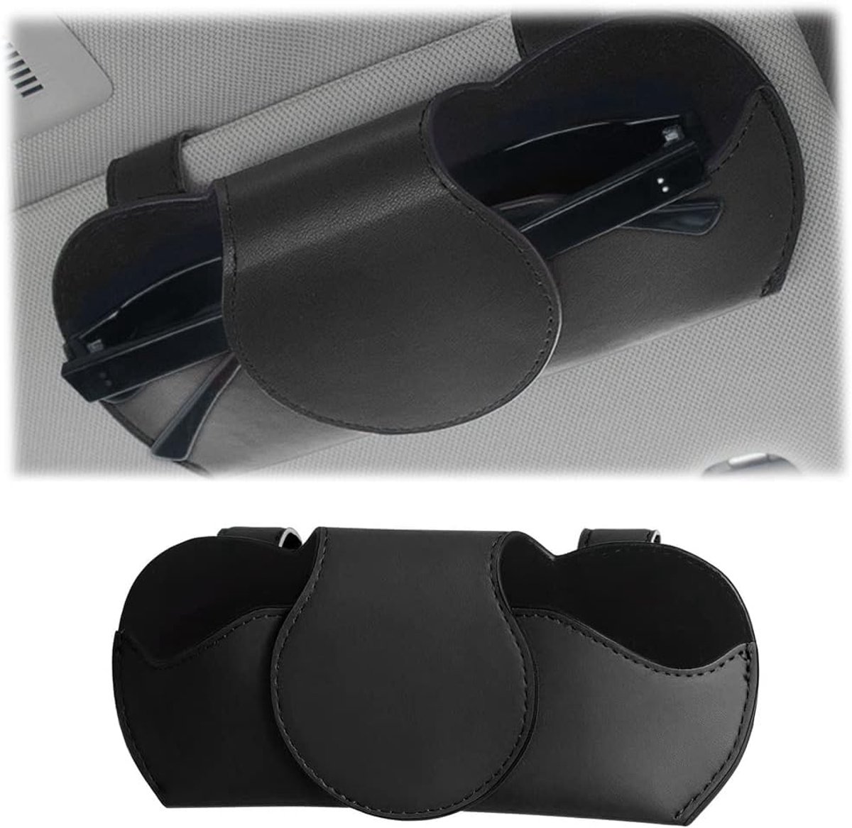 Tesla Brillenkoker Hard Case - Brillendoos - Brillenzakje - Auto Accessoires en Interieuraccessoires - Bescherming en Opbergen - Zwart