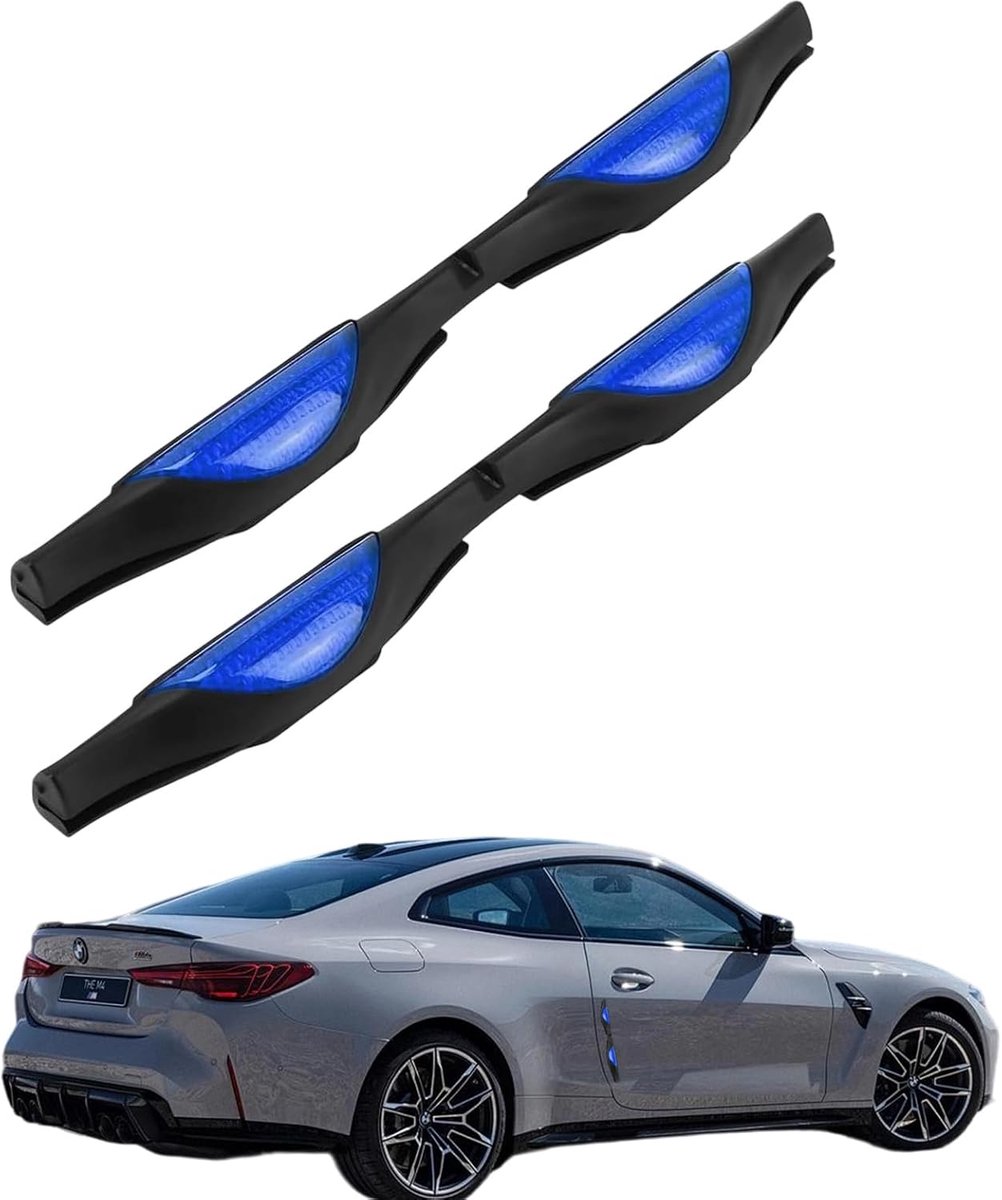 Image of 2 pieces auto deur randbescherming - hoogwaardige deur rand bescherming - krasbescherming - zwarte rubber - geschikt voor de meeste auto's