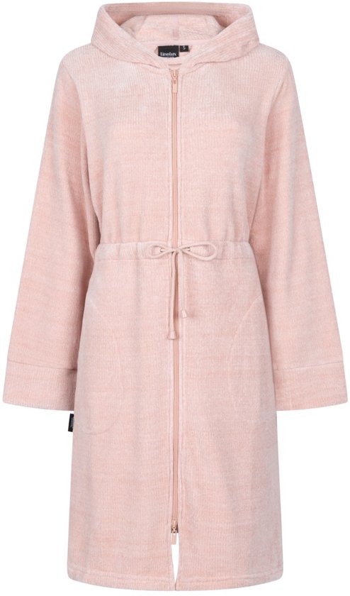 Linolux Fleece Badjas met rits Inga Rose XL