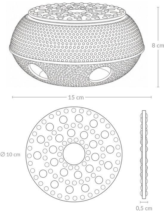 Gietijzeren warmhouder HOSHI, Diameter 15 cm — afbeelding 2