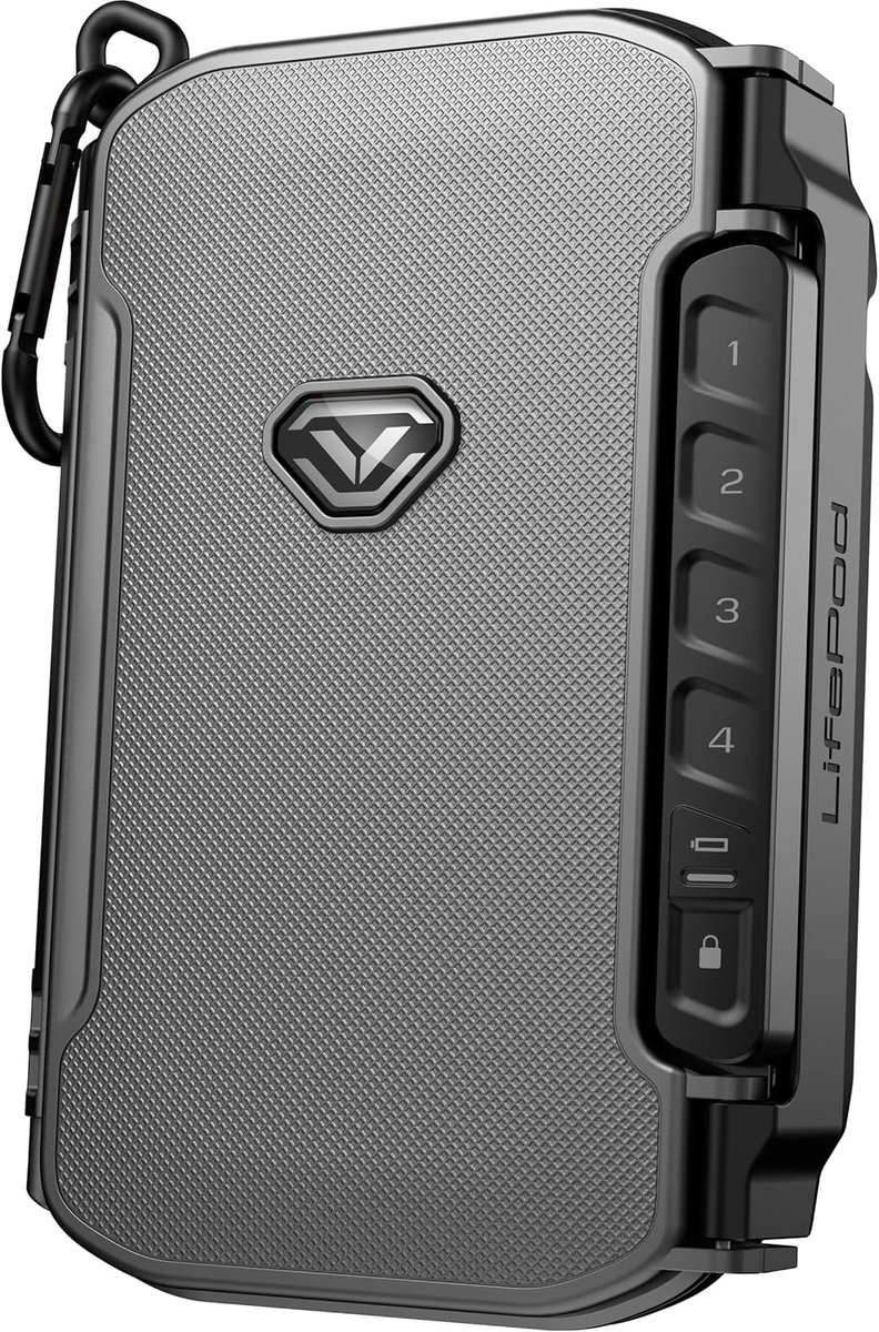 Micro Weerbestendige Elektronische Lockbox Kluis – Draagbare Mini Case met Backlit Toetsenbord