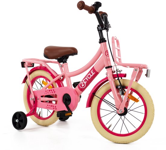 2Cycle Transportfiets 14 inch (3 tot 5 jaar) voor meisjes roze van 2Cycle — afbeelding 5