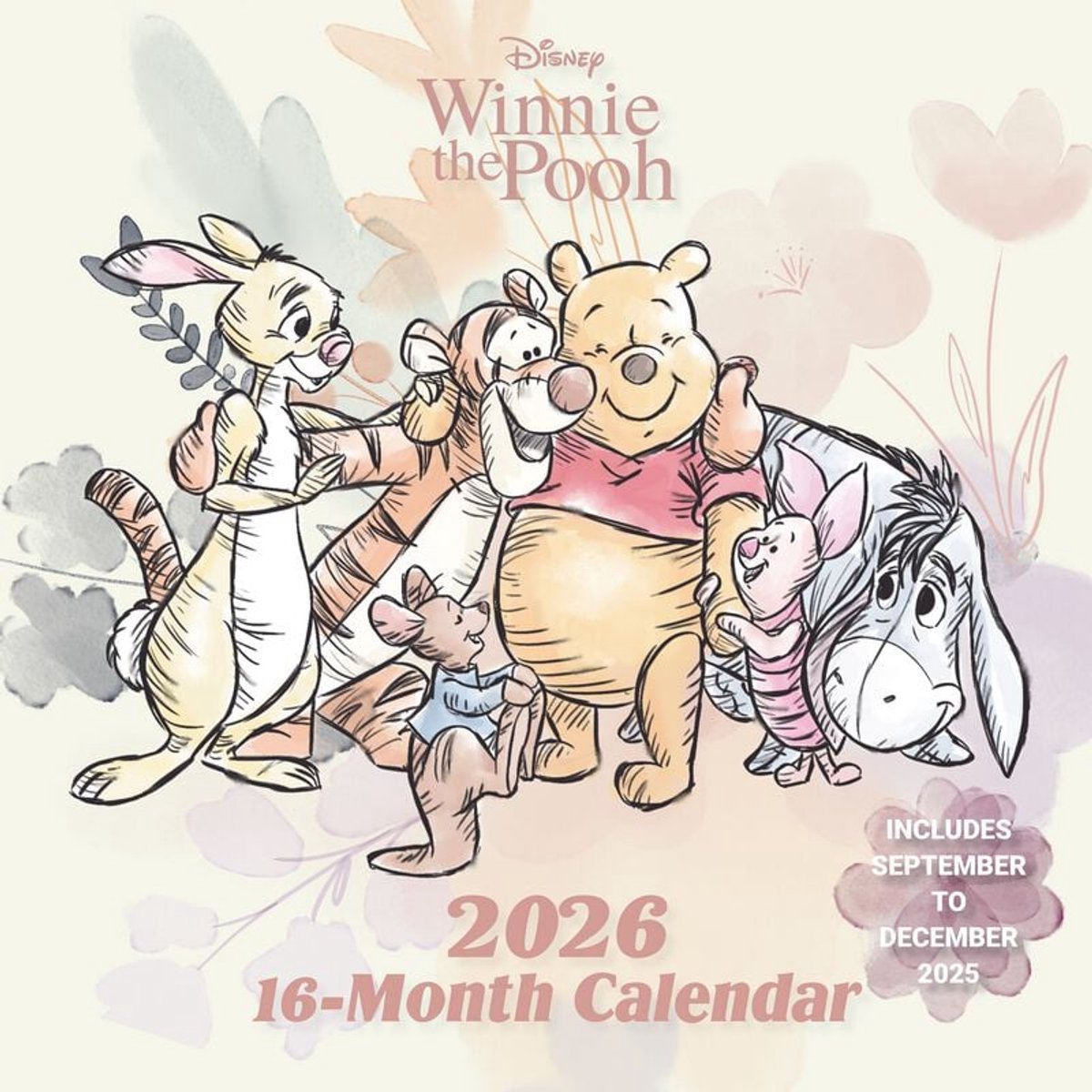 Winnie The Pooh 2026 Muurkalender Unisex Muurkalender - meerkleurig - Standard