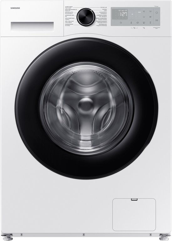 Samsung 10kg Wasmachine 5000-serie Ecobubble AI Energiezuinig A 39 min Super Speed Microplastic-cyclus Stoom