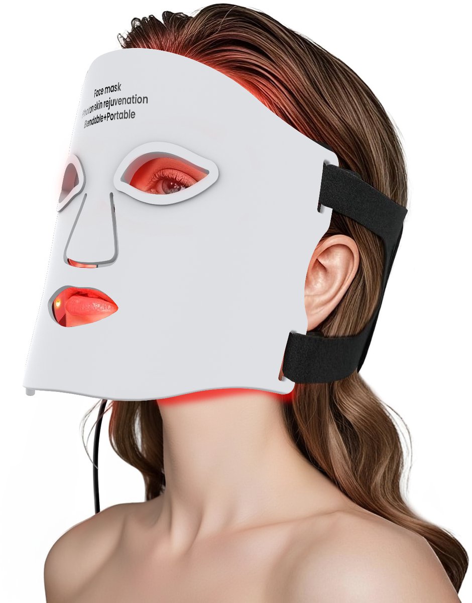 Good4You Led Gezichtsmasker - Collageen & Led Masker - Infraroodlamp - Rood Licht Therapie - Infraroodtherapie - Red Light Therapy - Led Face Mask