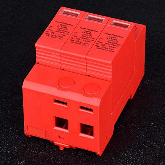 DeWin Overspanningsbeveiliging, overspanningsbeveiliging, overspanningsbeveiliging, 2P 40KA bliksembeveiliging, montage op DIN-rail, 35 mm, huishoudelijke beschermingsapparaat AC420 V DeWin Overspanningsbeveiliging, overspanningsbeveiliging, overspanningsbeveiliging, 2P 40KA bliksembeveiliging, montage op DIN-rail, 35 mm, huishoudelijke beschermingsapparaat AC420 V